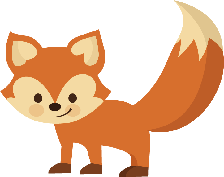 Fox Clip Art - Transparent Cartoon Fox (724x574)