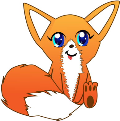 Cute Fox By Grace Of Valars - Cat Yawns (400x400)