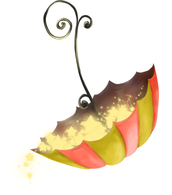 Golden Stars - Umbrella (600x678)