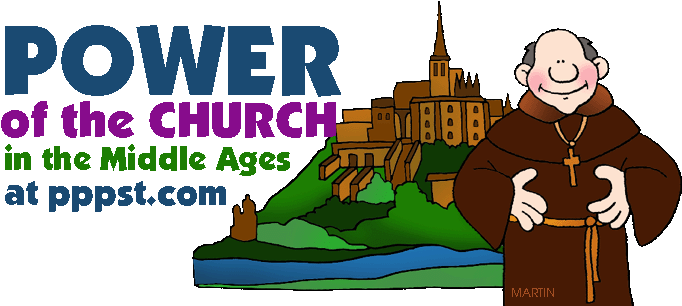 Clip Art Free Powerpoint Presentations About Power - Middle Ages Power Of The Church (709x310)