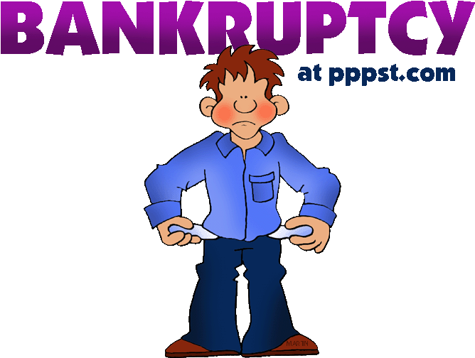 Bankruptcy Illustration - Cartoon (709x519)