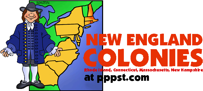 History Us Government 50 States Games Lessons Clipart - New England Colonies Clipart (709x310)