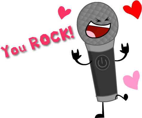 Microphone Valentine By Thetgrodz - Inanimate Insanity 2 Knife And Microphone (507x398)