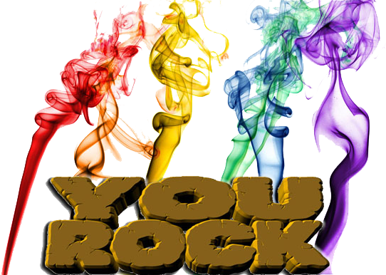 You Rock In Gold With Rainbow Smoke By Mike44nh - Colours Of The Rainbow (542x386)