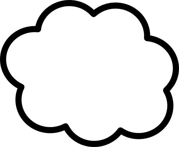 Cloud Clip Art At Clker - Cloud Plain (600x492)