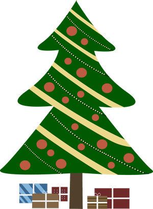 Xmas Tree Clipart 297 Free Christmas Clip Art Images - Christmas Tree Cartoon With Presents (300x411)