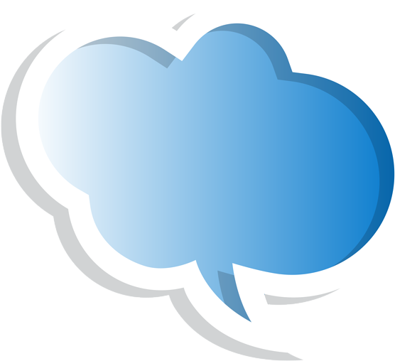 Clipart Of Clouds, Bubble And 2 Cloud - Heart (600x519)