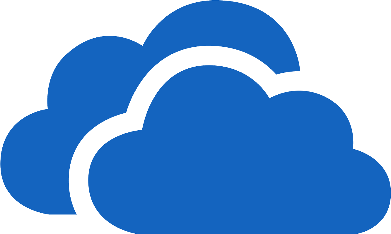 There Are Two Fluffy Clouds Overlapping One Another - Onedrive Icon Png (1600x1600)