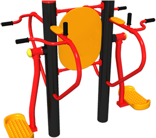 Pendulum Equipment / Waist Trainer With Paralel Bars - Exercise (500x272)