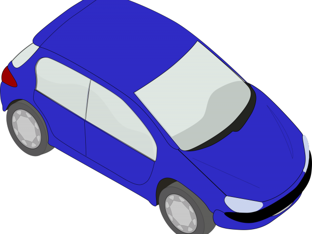 Blue Car Clipart - Color Blue Clip Art (640x480)