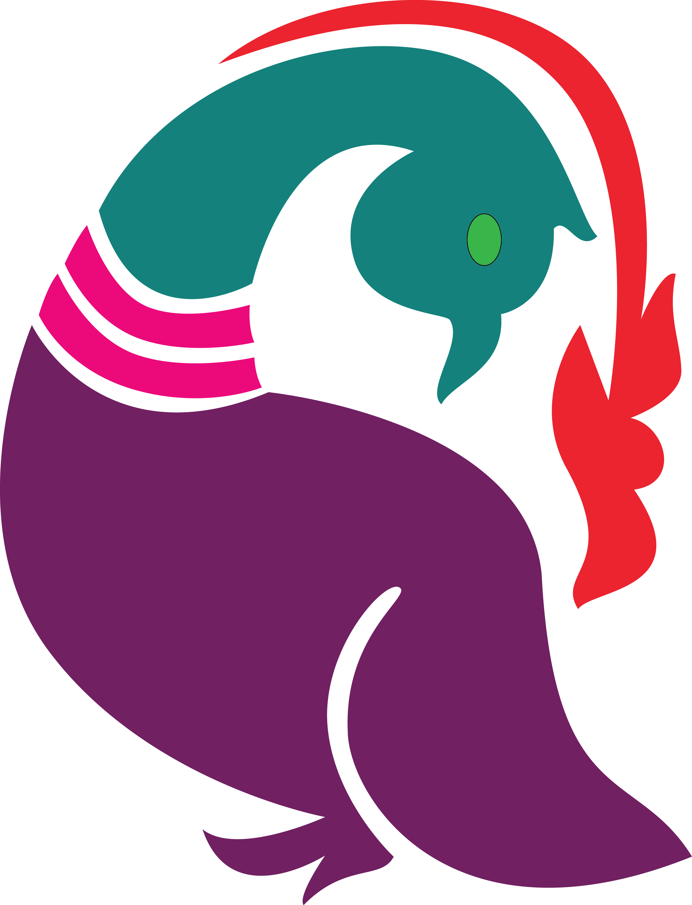Png Coloured - Peafowl (2813x3679)