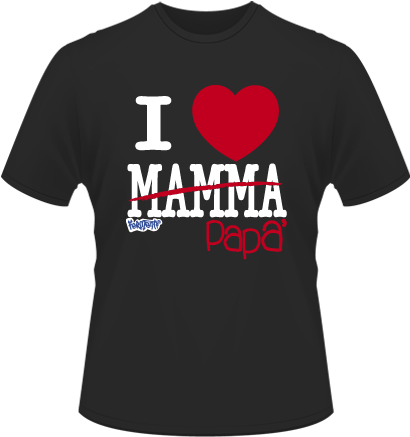 I Love Papa' - T Shirt (425x446)