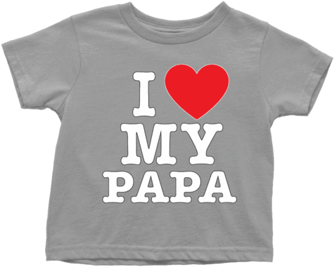 "i Love" Papa Infant And Toddler T-shirts - J'ai Fait Caca Tee Bambin, Enfant En Bas Âge Tee Shirt, (480x480)