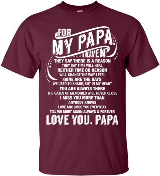 Dad Shirt- For My Dad In Heaven Shirt - (2x, Smoke (600x600)