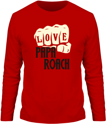Мужская Футболка С Длинным Рукавом Love Papa Roach - Cornell University Apparel (380x440)