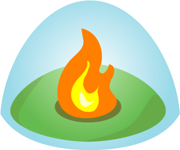 Children Campfire In The Wilderness At Night Stock - Campfire (361x361)