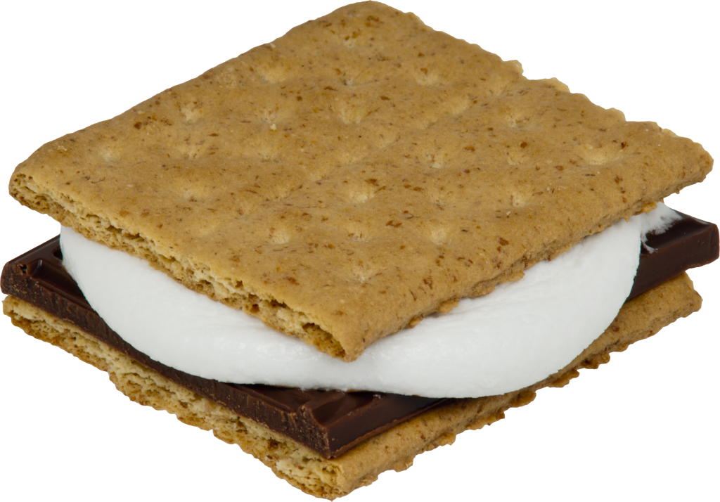 S'more Graham Cracker Campfire Clip Art - S More (1024x714)