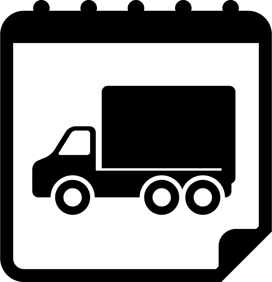 Moving Truck On Reminder Calendar Page Comments - Sunday Calendar Png (944x980)