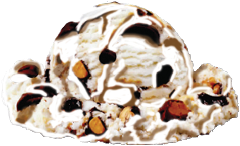 Campfire Smores - Blue Bunny Premium Bunny Tracks Ice Cream 3 Gal. Tub (500x378)