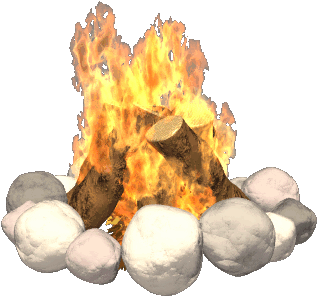 Bc Teepee - Camp Fire Gif (350x350)