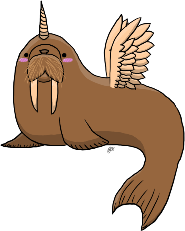 Walrusicorn By Tydal Wave Walrusicorn By Tydal Wave - Walrus (900x900)