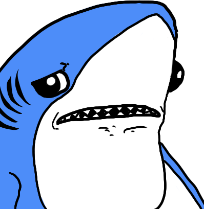 49 Kb Png - Shark Pepe (398x409)