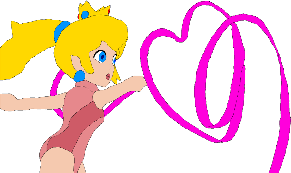 Gymnast Peach By Octarianlegionma3g - Cartoon (1191x670)
