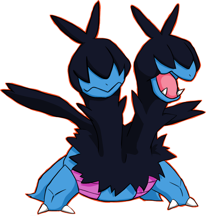 Shiny Zweilous Pokédex - Cartoon (669x702)