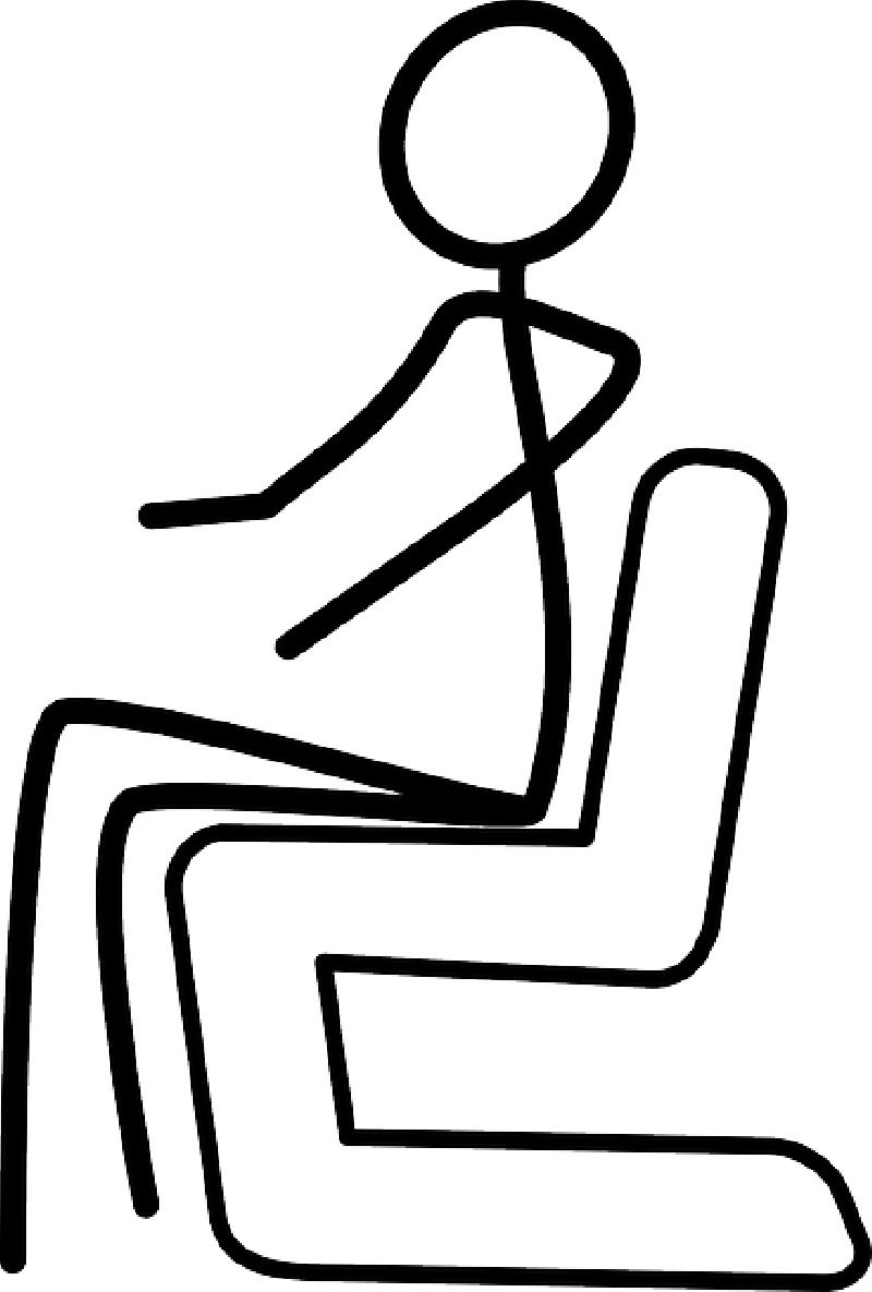 Computer, Stick, Outline, People, Man, Figure, Sleeping - Draw A Stick Figure Sitting Down (800x1185)