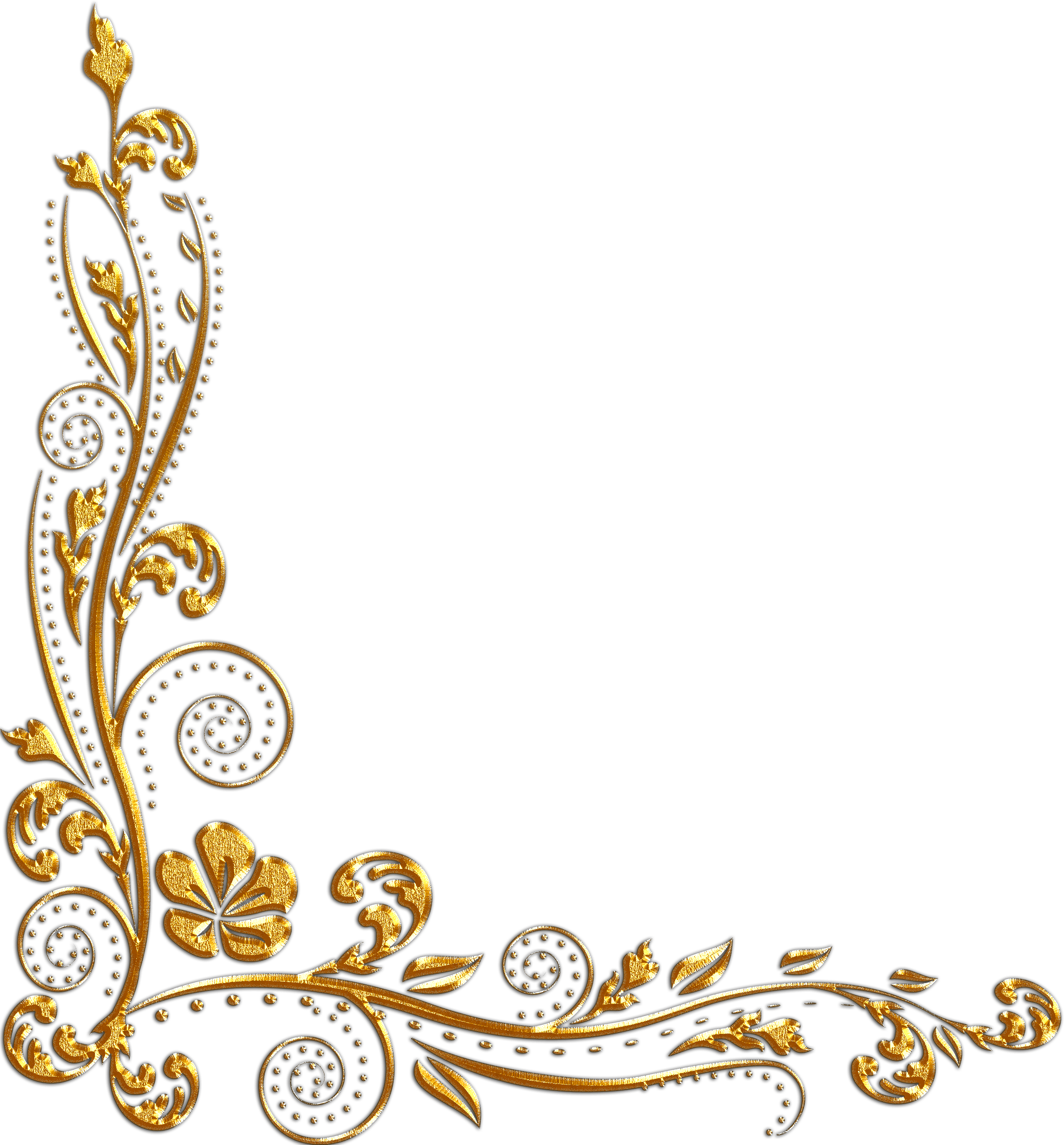Gold Flower Border Png 2443x2629 Png Clipart Download Images