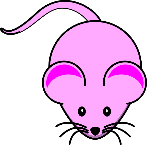 Computer Mouse Clipart Pink - Pink Mouse Clipart (600x592)