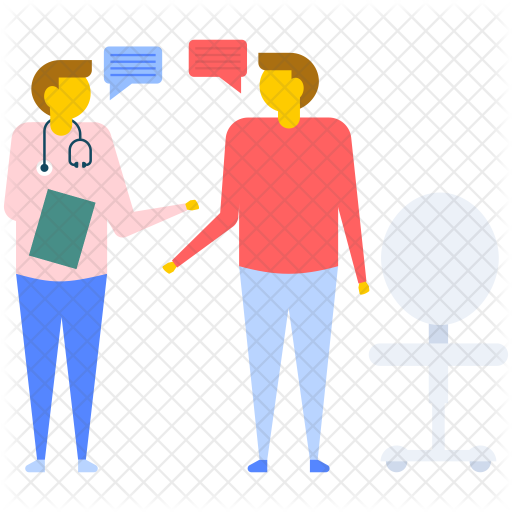 Doctor Consulting Icon - Patient (512x512)
