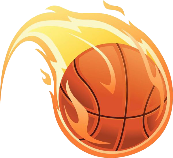 Basketball Fire Illustration - Basketball Fire Png (600x549)