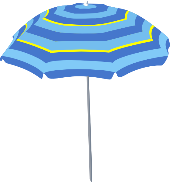 Beach Umbrella Clip Art (558x598)