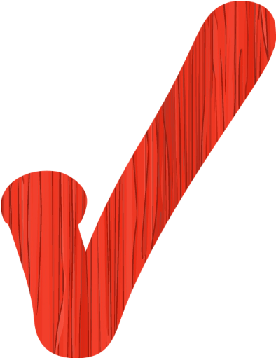 Sketchy Red Check Mark 5 Icon - Skateboard Deck (512x512)