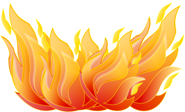 Fireplace Clip Art At Clker - Fire Clipart (600x362)
