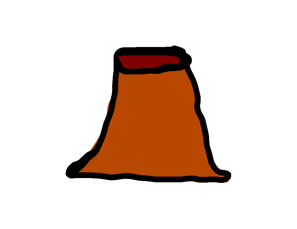 Volcano Clipart Animated Gif - Transparent Volcano Gif (549x457)