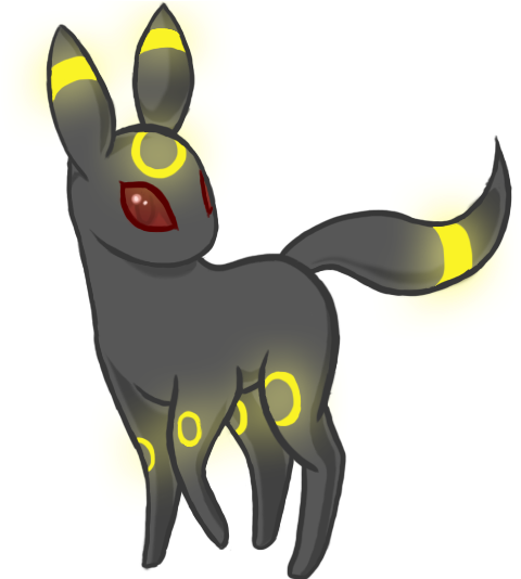 First Tablet Drawing - Umbreon Drawing (602x533)