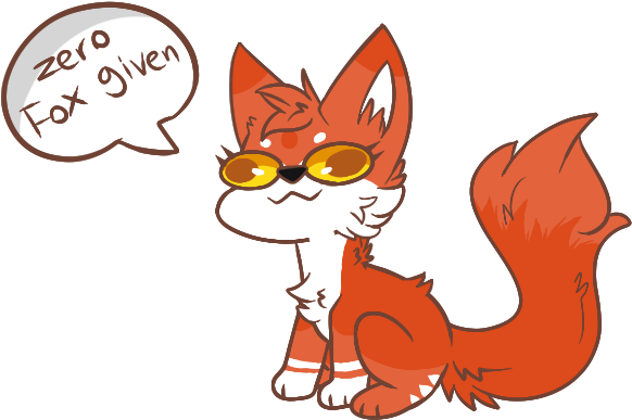Kitkat Zero Fox Given - Cartoon (635x436)
