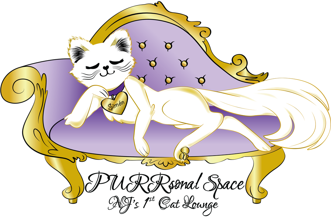Final Logo For "purrsonal Space" Cat Lounge In Palmyra, - Purrsonal Space - Sj's 1st Cat Lounge (1088x800)