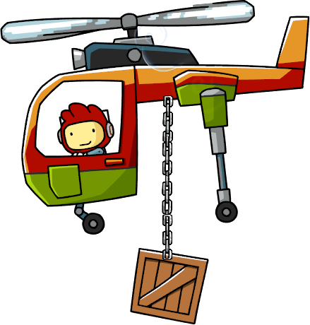 Helicopter Clipart Air Vehicle - Scribblenauts Remix All Item (439x460)