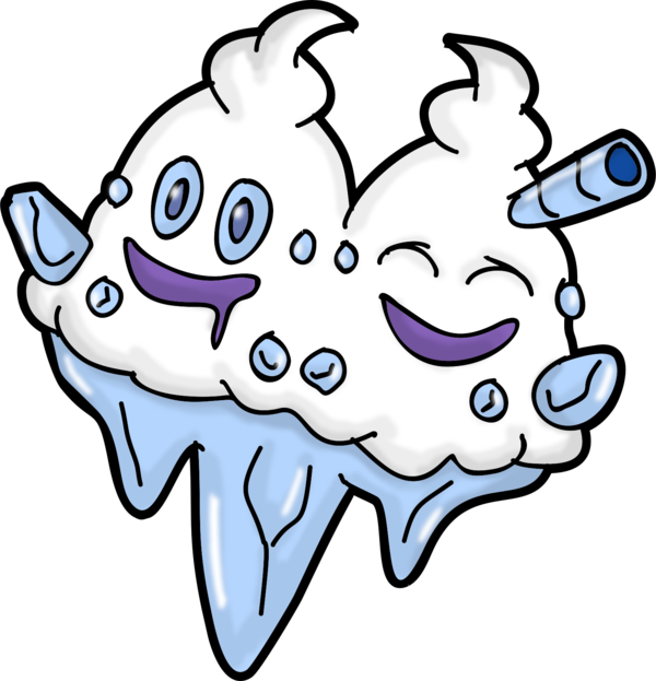 Don't Forget The Double Scoop Ice Cream - Vanilluxe Pokemon Png (600x623)