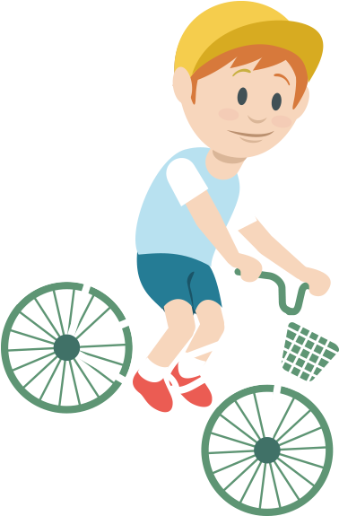 Cycling Clipart Little Boy - Bikes Through The Ages (800x800)