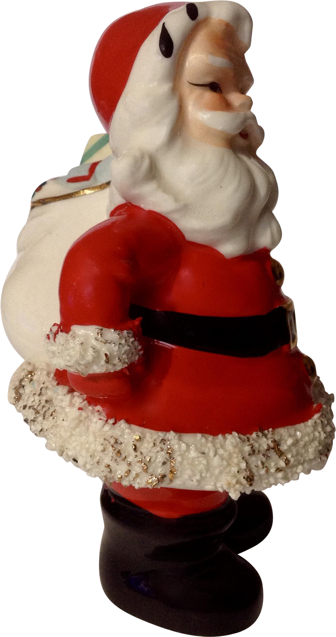 Vintage Santa Claus Ceramic Figurine With Bag Of Toys - Figurine (2048x2048)