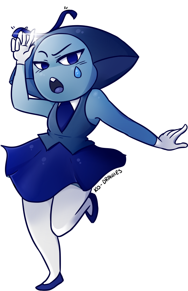 0 Rawies Blue Cartoon Mammal Vertebrate Fictional Character - Sapphire Aquamarine Steven Universe (893x1295)