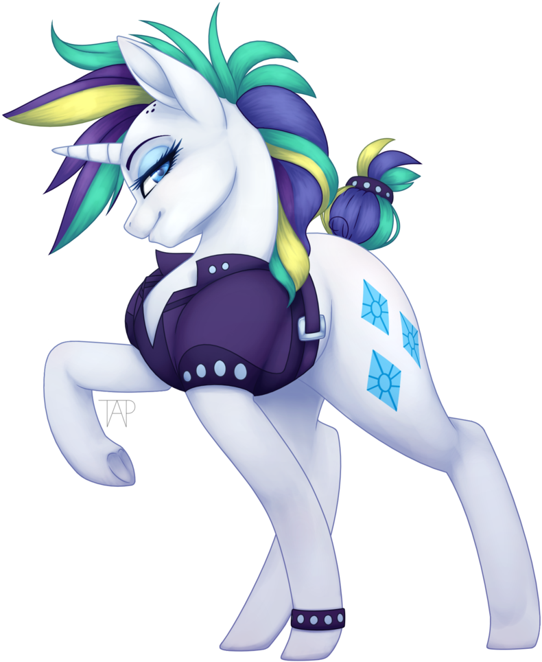 Pony Rarity Princess Luna Horse Mammal Vertebrate Horse - Punk Rarity Anthro (1024x1024)