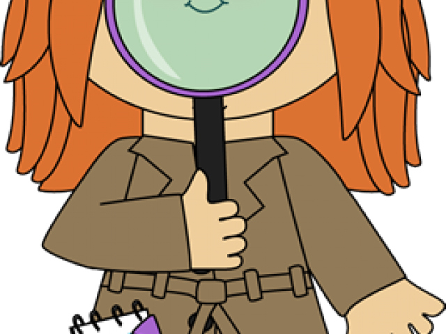 Magnifying Clipart Melonheadz - Detective Magnifying Glass Clipart (640x480)