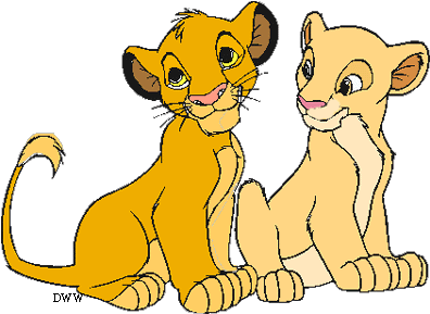 Lk Clipart 136 - Lion King Simba And Nala (428x290)