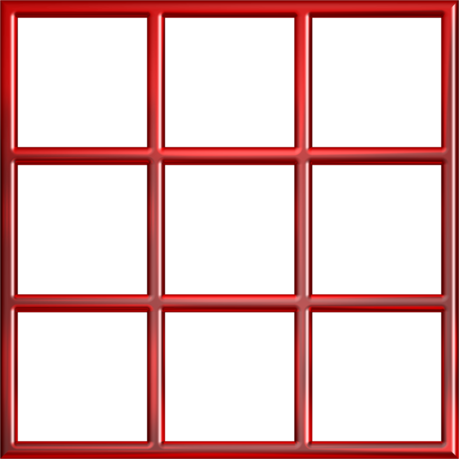 Red Window Frame By Lashonda1980 - Transparent Pink Window (894x894)