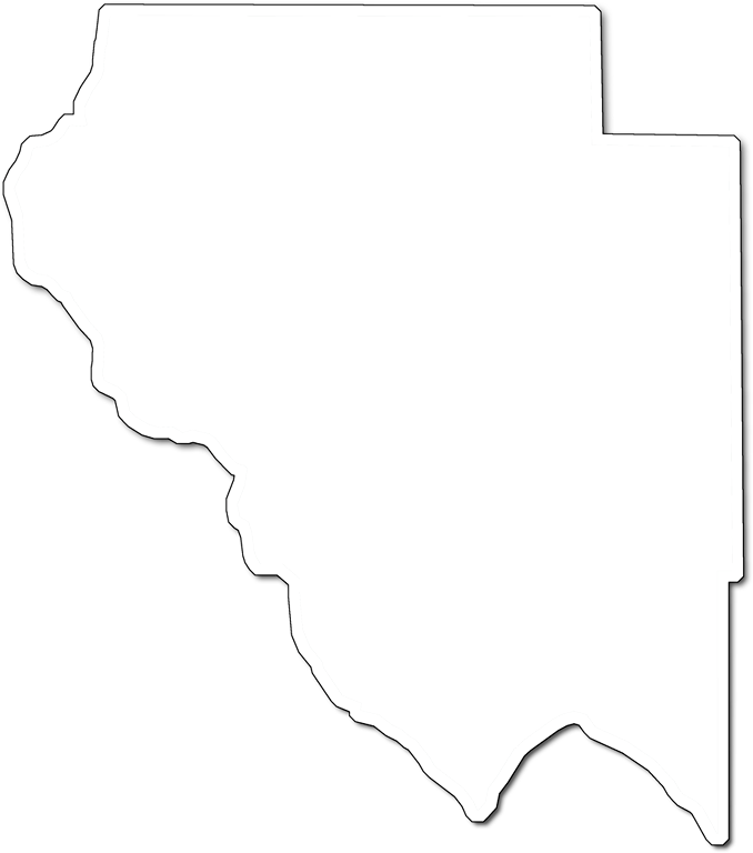 A Map Of Okeechobee With An Outer Shadow Around The - Map (678x768)